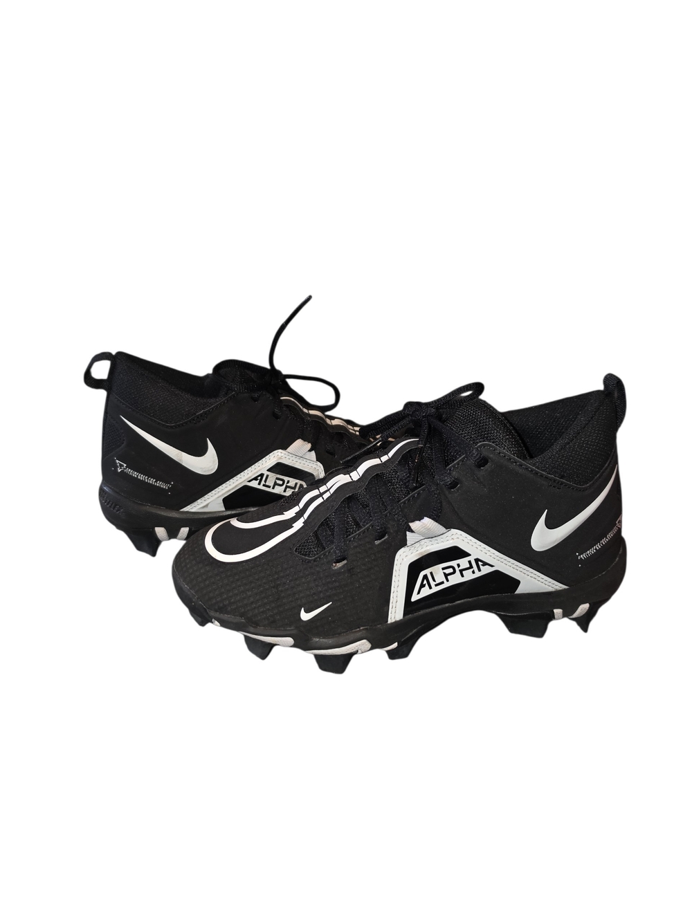 Nike Kids' Alpha Black Cleats Sz 5 Y